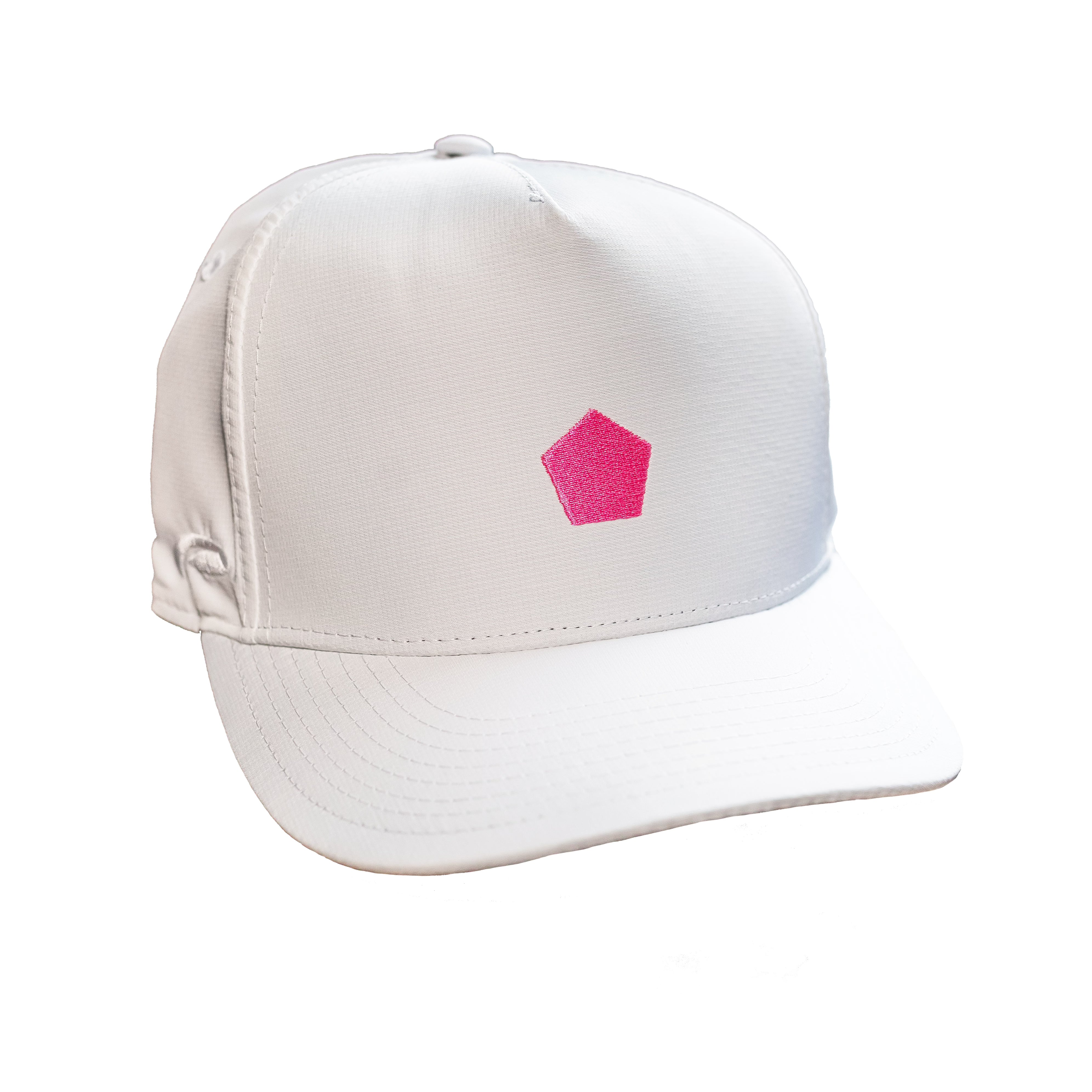 white pentagon coach hat