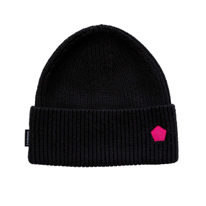 cotton-blend ribbed beanie